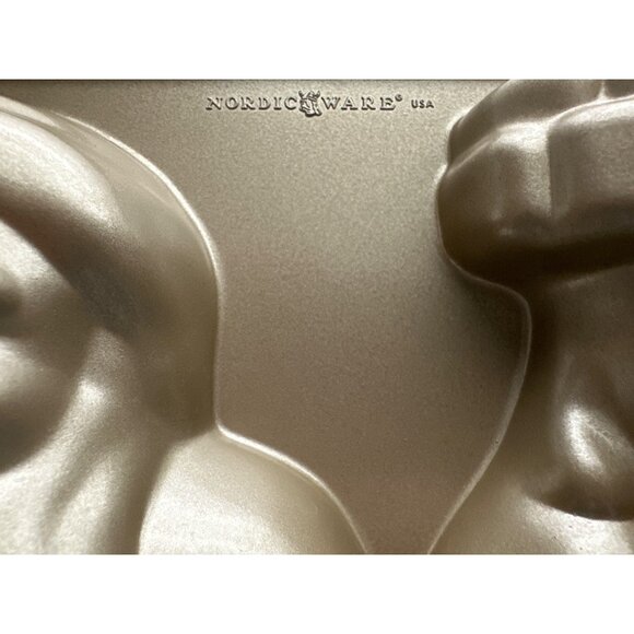 Nordic Ware William-Sonoma SANTA CLAUSE 3-D Mold Pan Odin 10 Cup Vintage - Picture 5 of 8